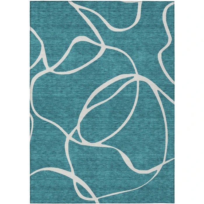 Addison Rugs Chantille Teal ACN999 5ft. x 7ft.6in. Rect. Rug