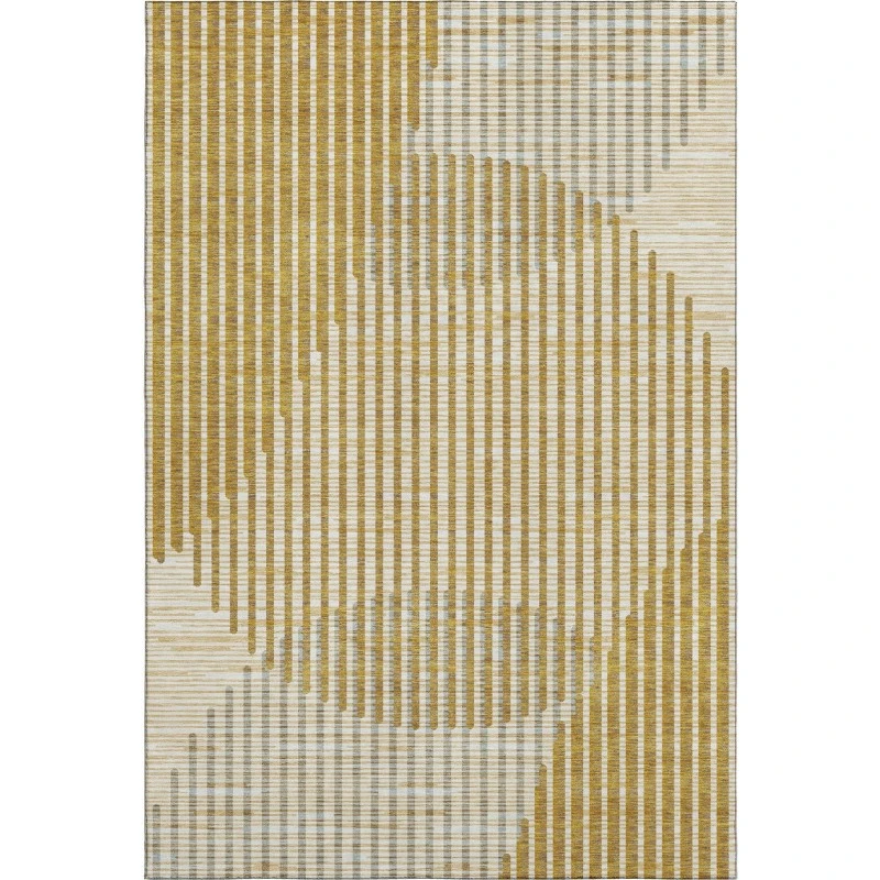 Addison Mayfield Gold AMF1001 - 8ft. Round Rug