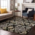 Addison Mayfield Black AMF1002 - 8ft. Round Rug