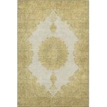 Addison Mayfield Gold AMF1003 - 8ft. Round Rug