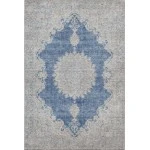 Addison Mayfield Blue AMF1003 - 8ft. Round Rug