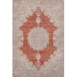 Addison Mayfield Orange AMF1003 - 8ft. Round Rug