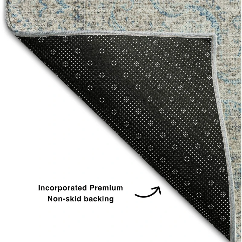 Addison Mayfield Teal AMF1003 - 8ft. Round Rug