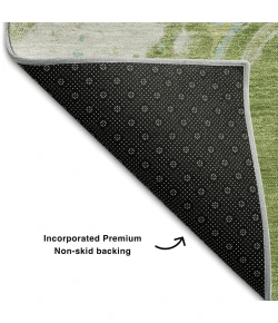Addison Mayfield Green AMF1005 - 8ft. Round Rug