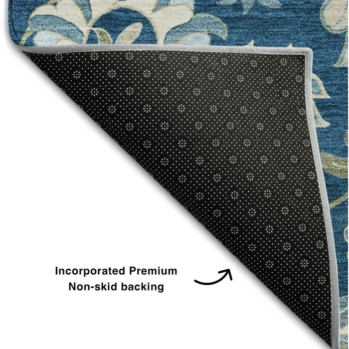 Addison Mayfield Blue AMF1006 - 8ft. Round Rug