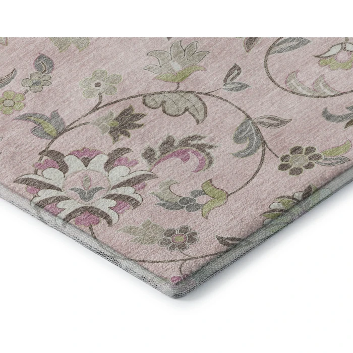 Addison Mayfield Pink AMF1006 - 8ft. Round Rug