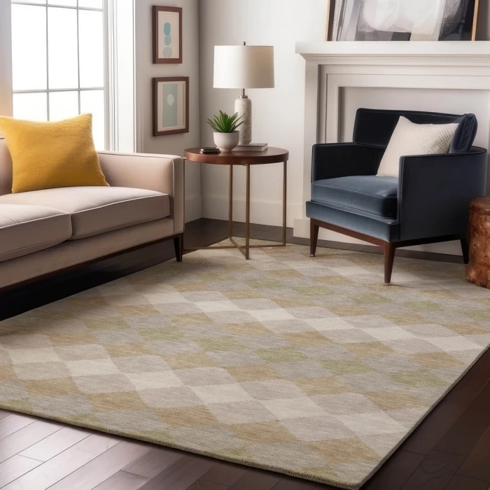 Addison Mayfield Brown AMF1007 - 8ft. Round Rug