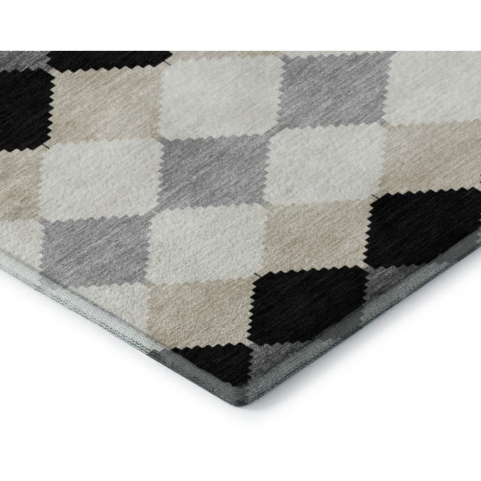 Addison Mayfield Black AMF1007 - 8ft. Round Rug