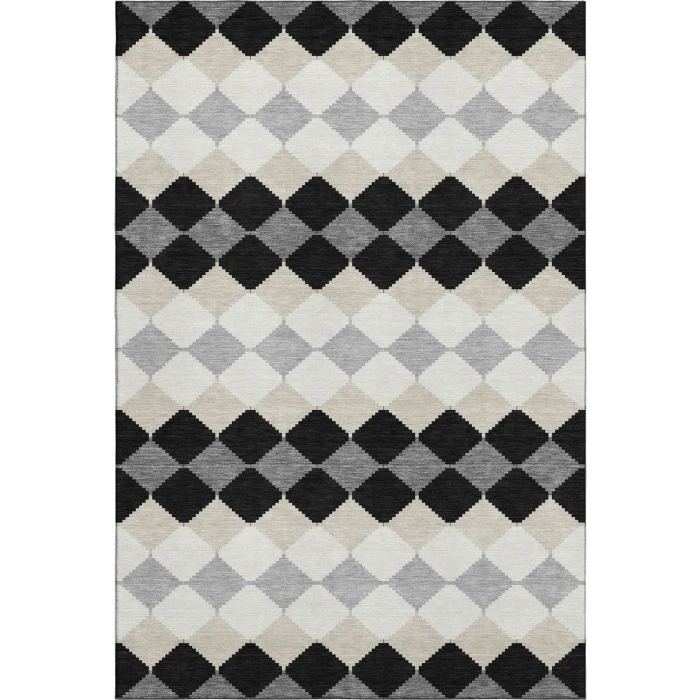 Addison Mayfield Black AMF1007 - 8ft. Round Rug