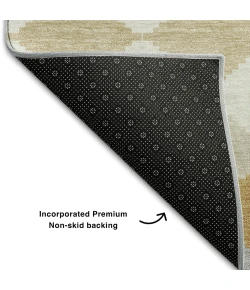 Addison Mayfield Gold AMF1007 - 8ft. Round Rug
