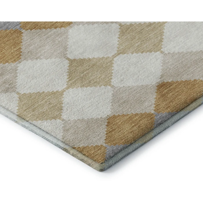 Addison Mayfield Gold AMF1007 - 8ft. Round Rug