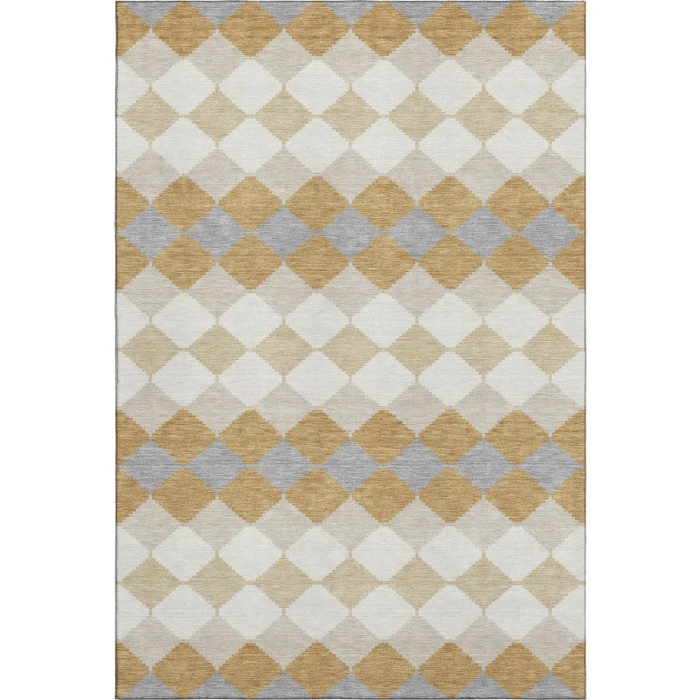 Addison Mayfield Gold AMF1007 - 8ft. Round Rug