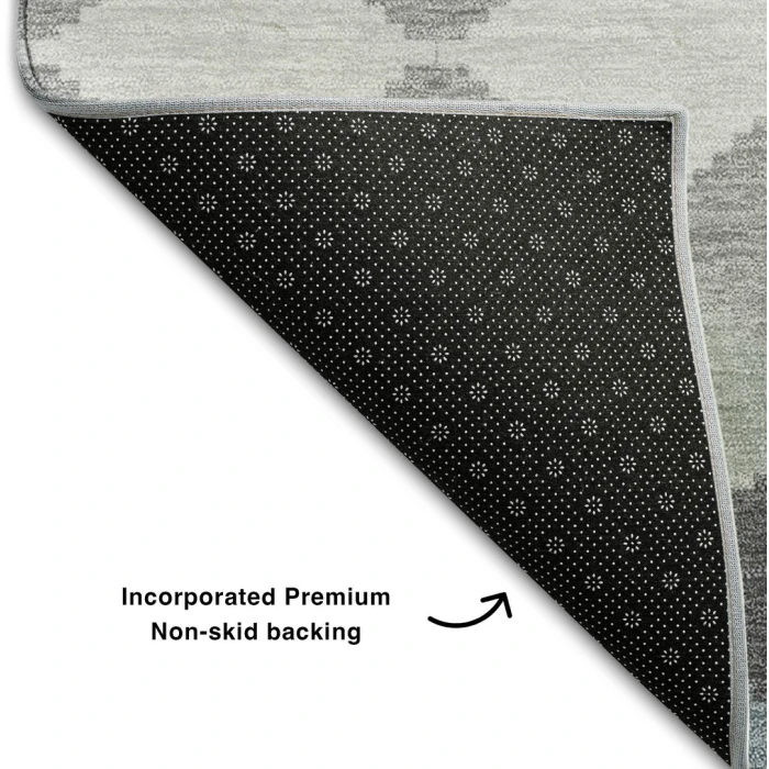 Addison Mayfield Gray AMF1007 - 8ft. Round Rug