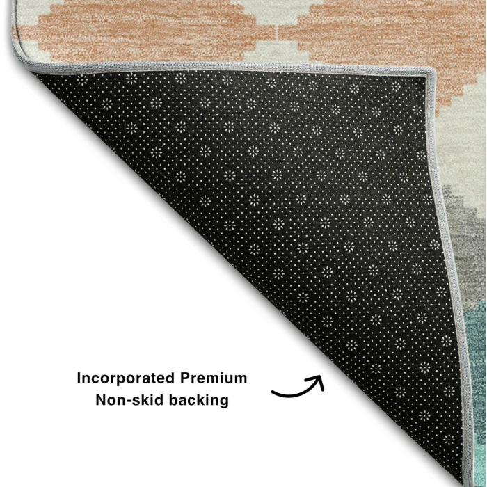 Addison Mayfield Teal AMF1007 2ft. 3in. x 7ft. 6in. Rect. Rug