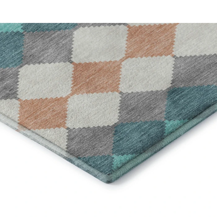 Addison Mayfield Teal AMF1007 2ft. 3in. x 7ft. 6in. Rect. Rug