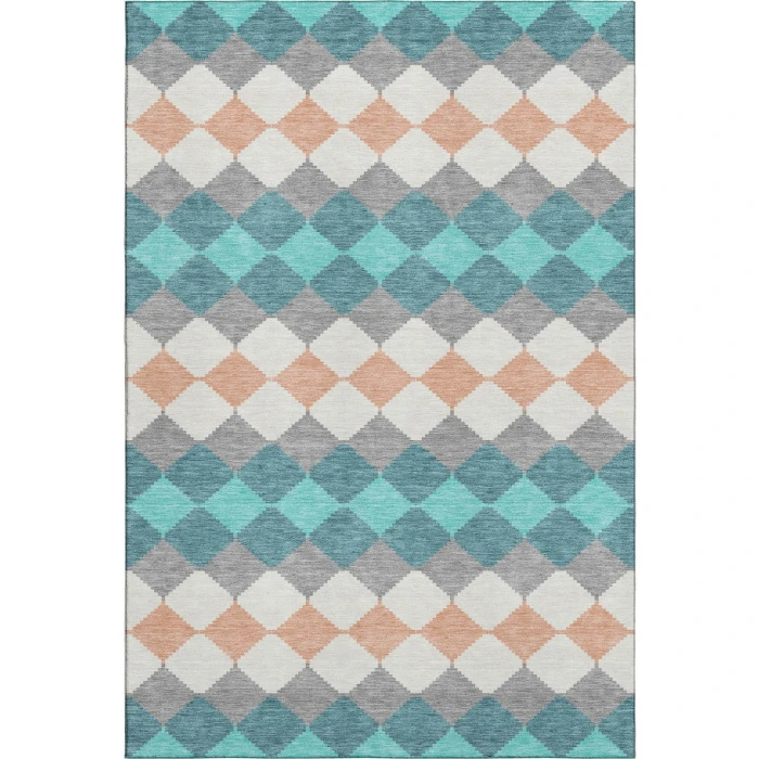 Addison Mayfield Teal AMF1007 2ft. 3in. x 7ft. 6in. Rect. Rug