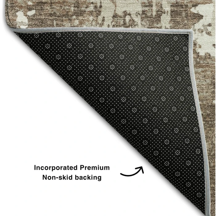 Addison Mayfield Brown AMF1008 - 8ft. Round Rug