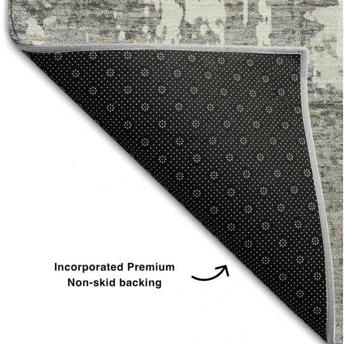 Addison Mayfield Gray AMF1008 - 8ft. Round Rug