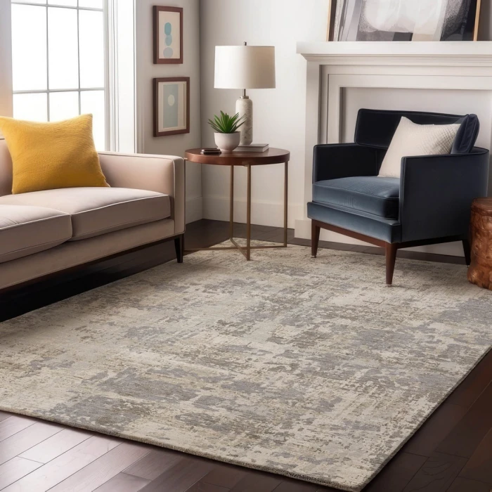 Addison Mayfield Ivory AMF1008 - 8ft. Round Rug