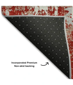 Addison Mayfield Red AMF1008 - 8ft. Round Rug
