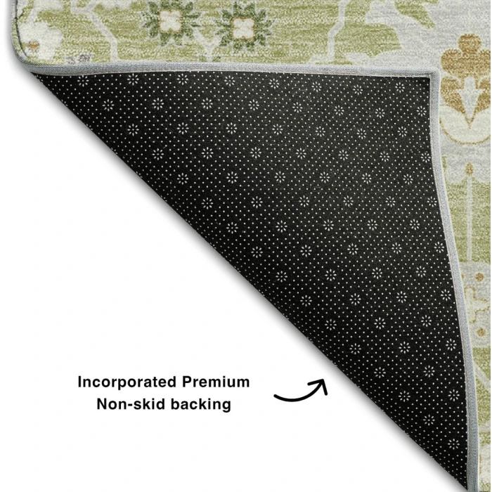 Addison Mayfield Green AMF1009 - 8ft. Round Rug