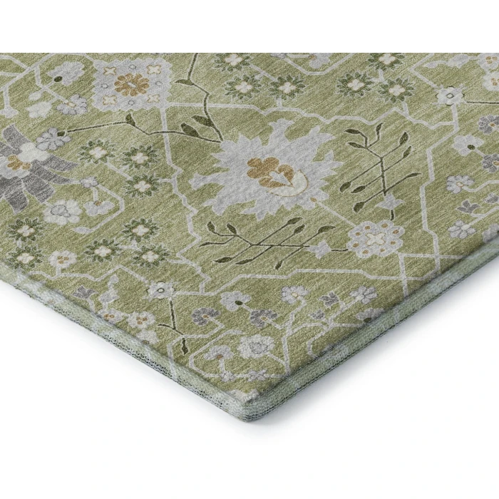 Addison Mayfield Green AMF1009 - 8ft. Round Rug