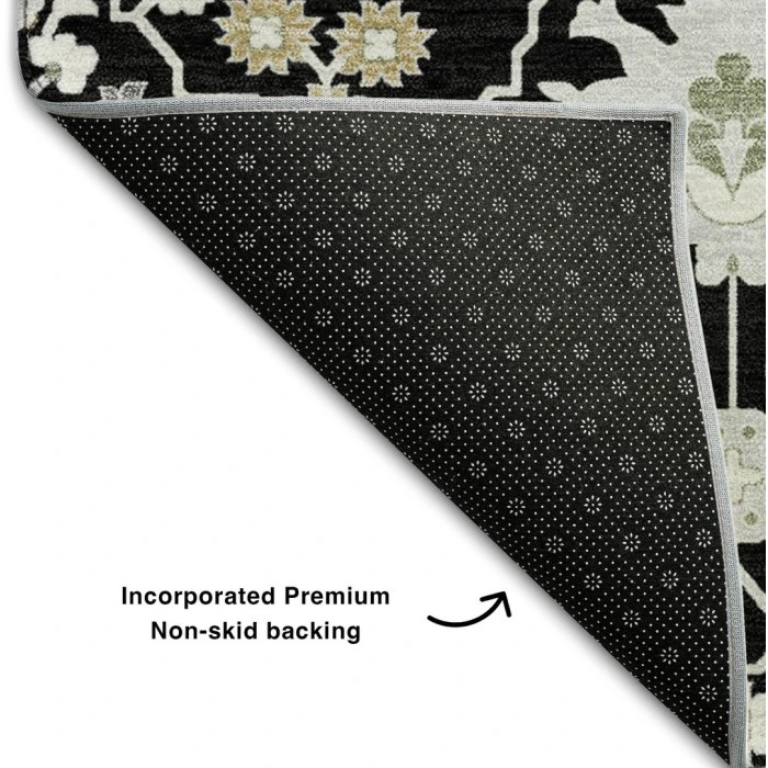Addison Mayfield Black AMF1009 - 8ft. Round Rug