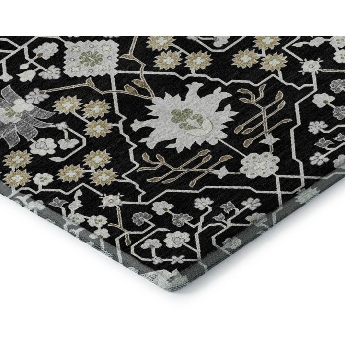 Addison Mayfield Black AMF1009 - 8ft. Round Rug
