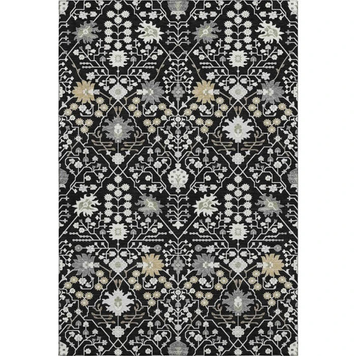 Addison Mayfield Black AMF1009 - 8ft. Round Rug