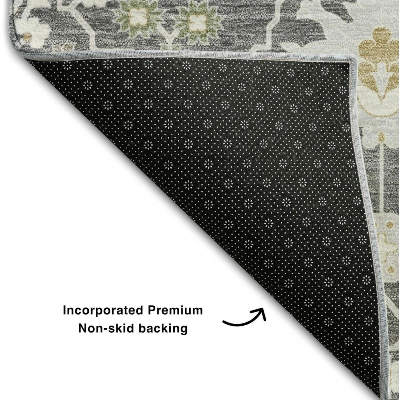 Addison Mayfield Gray AMF1009 - 8ft. Round Rug