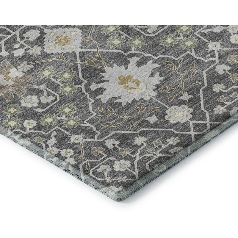 Addison Mayfield Gray AMF1009 - 8ft. Round Rug