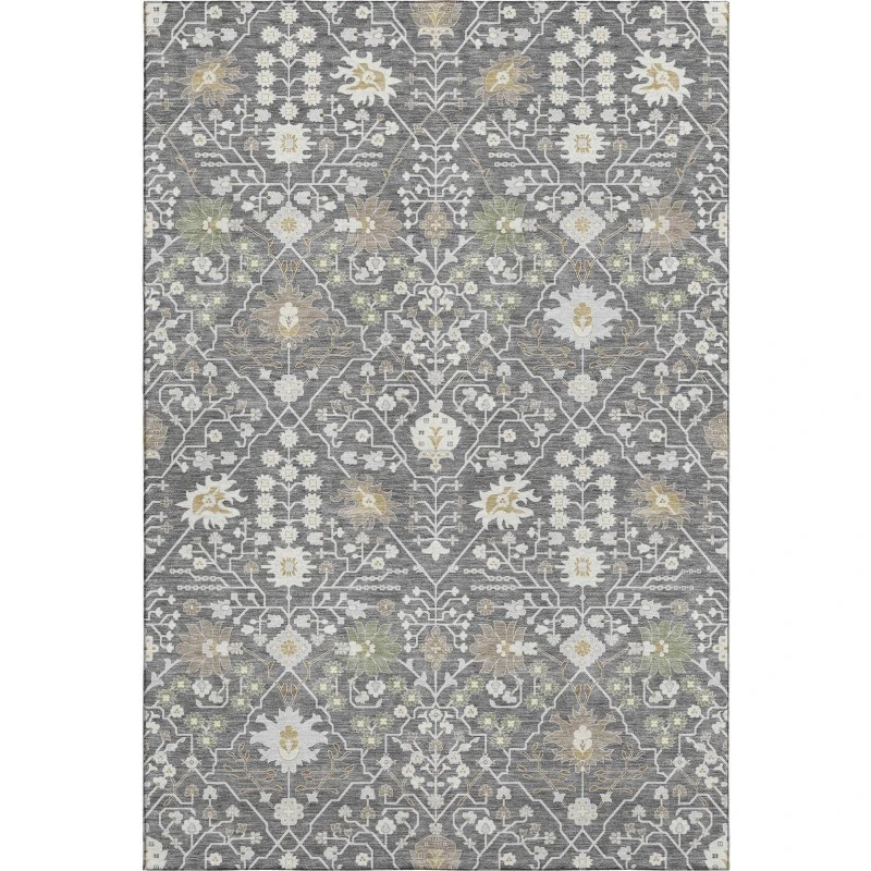 Addison Mayfield Gray AMF1009 - 8ft. Round Rug