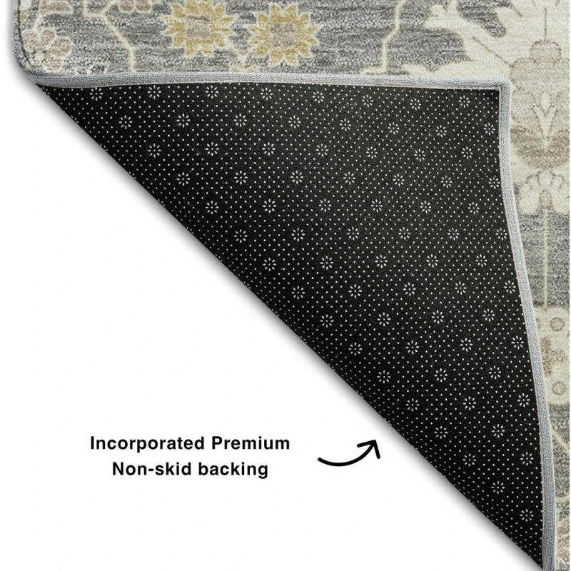 Addison Mayfield Gray AMF1009 - 8ft. Round Rug