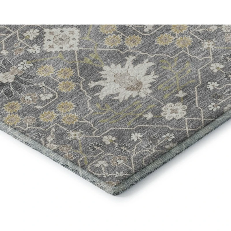 Addison Mayfield Gray AMF1009 - 8ft. Round Rug