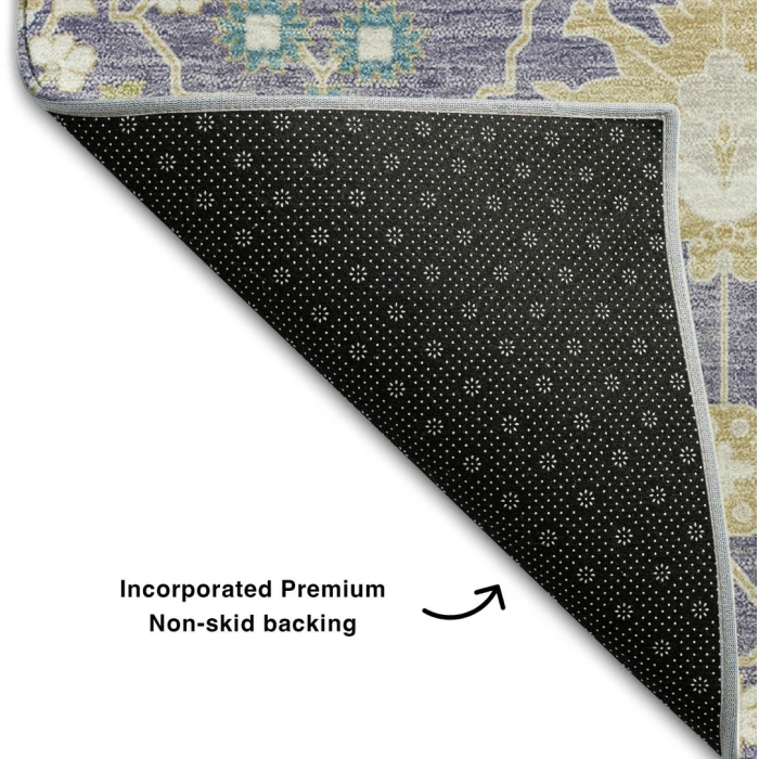 Addison Mayfield Purple AMF1009 - 8ft. Round Rug
