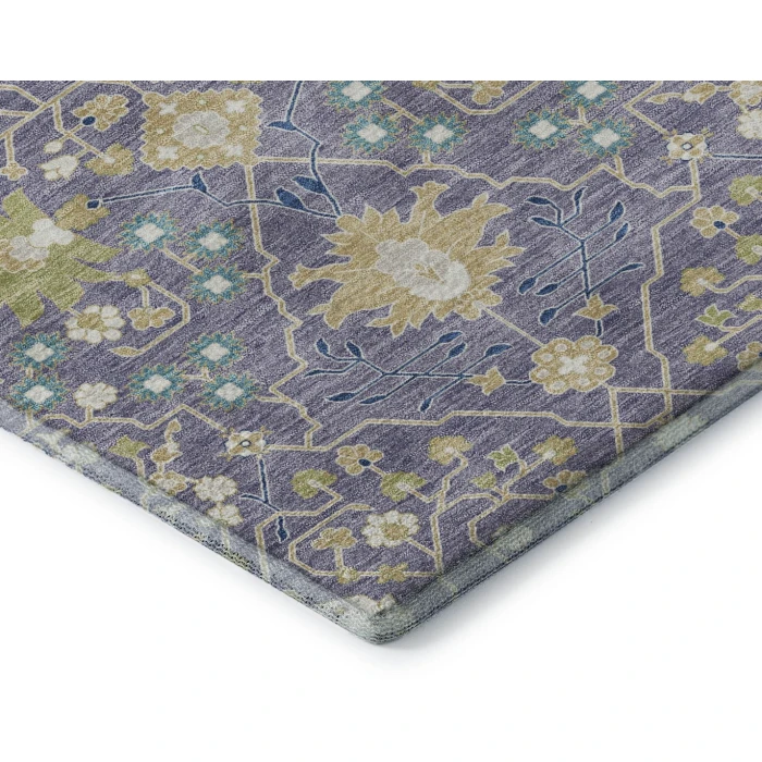 Addison Mayfield Purple AMF1009 - 8ft. Round Rug