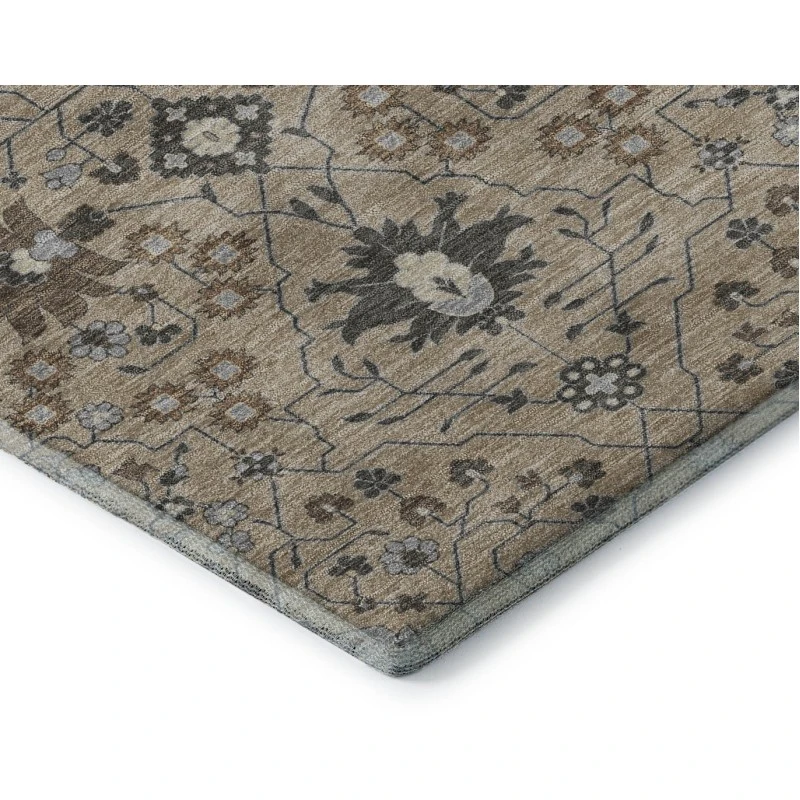 Addison Mayfield Brown AMF1009 - 8ft. Round Rug