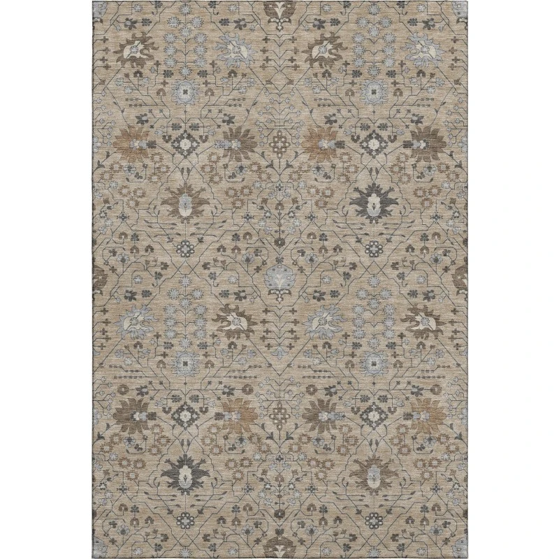 Addison Mayfield Brown AMF1009 - 8ft. Round Rug