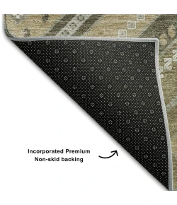 Addison Mayfield Brown AMF1010 - 8ft. Round Rug