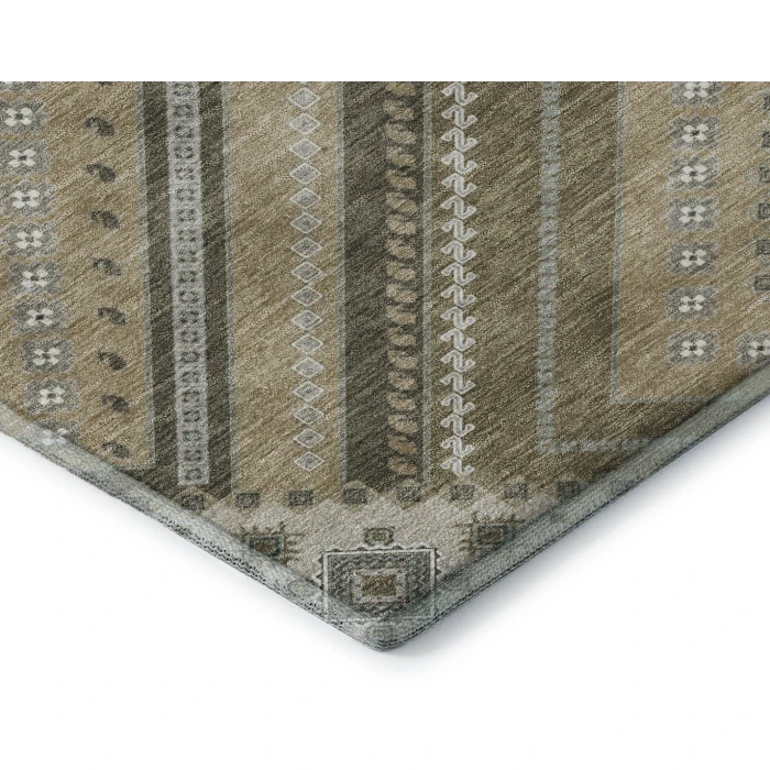 Addison Mayfield Brown AMF1010 - 8ft. Round Rug