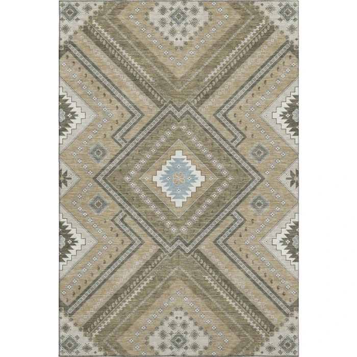 Addison Mayfield Brown AMF1010 - 8ft. Round Rug