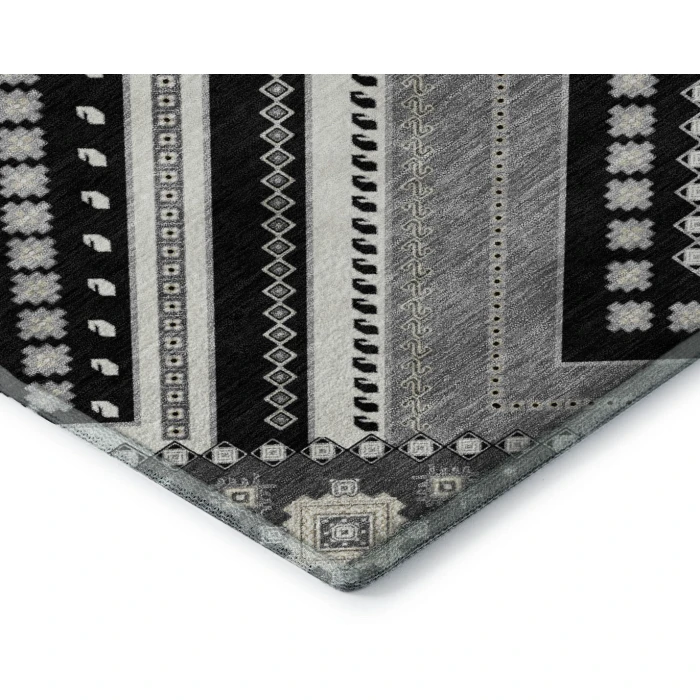 Addison Mayfield Black AMF1010 - 8ft. Round Rug
