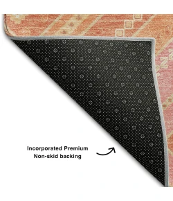 Addison Mayfield Orange AMF1010 - 8ft. Round Rug