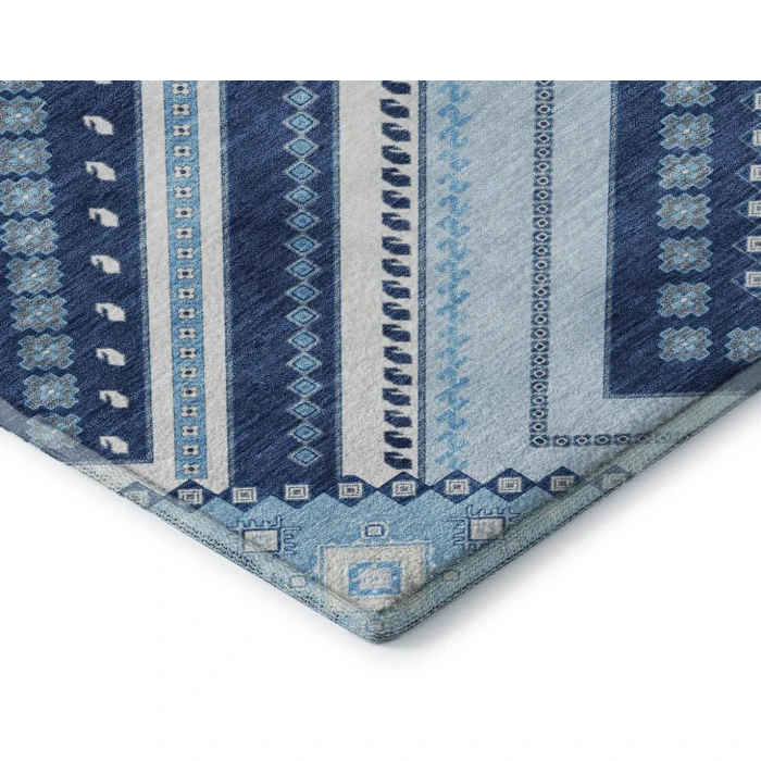 Addison Mayfield Blue AMF1010 - 8ft. Round Rug