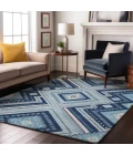 Addison Mayfield Blue AMF1010 - 8ft. Round Rug