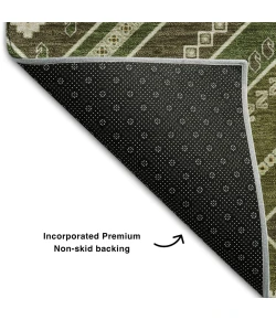 Addison Mayfield Green AMF1010 - 8ft. Round Rug