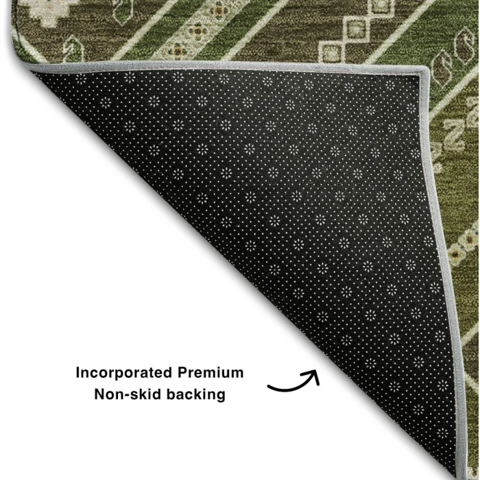 Addison Mayfield Green AMF1010 - 8ft. Round Rug
