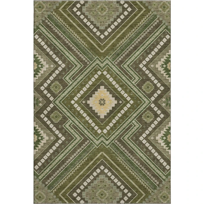 Addison Mayfield Green AMF1010 - 8ft. Round Rug