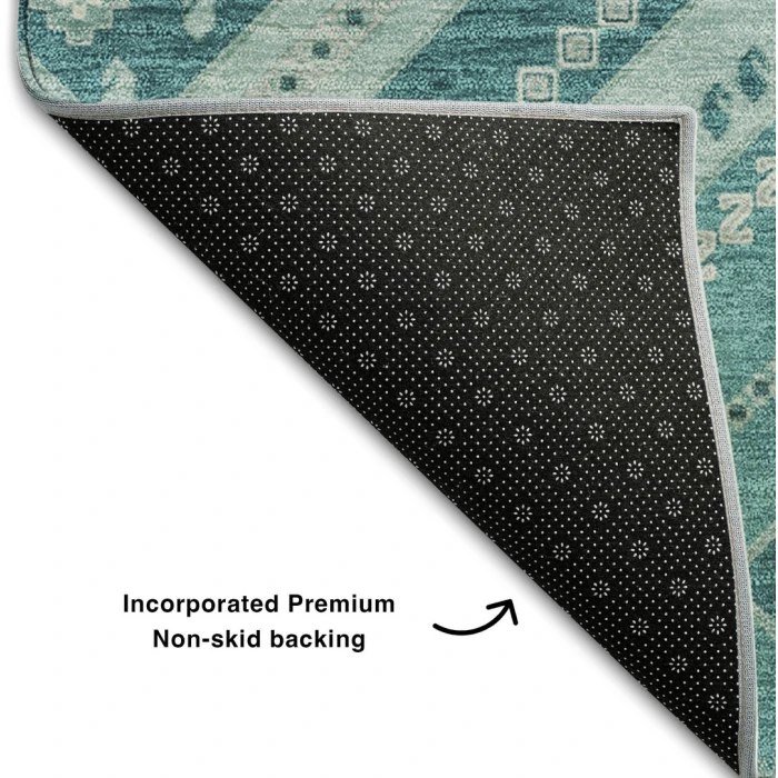 Addison Mayfield Teal AMF1010 2ft. 3in. x 7ft. 6in. Rect. Rug