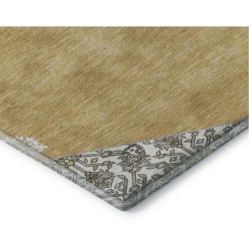 Addison Mayfield Gold AMF1011 - 8ft. Round Rug